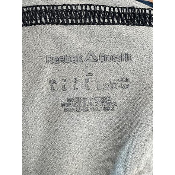 Reebok CrossFit Shorts Mens Large Blue Camo Board Shorts Drawstring Pocket - Picture 8 of 12